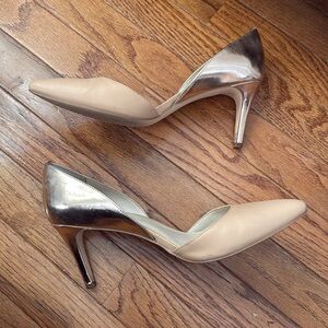 Calvin Klein Rose Gold D’Orsay Pumps